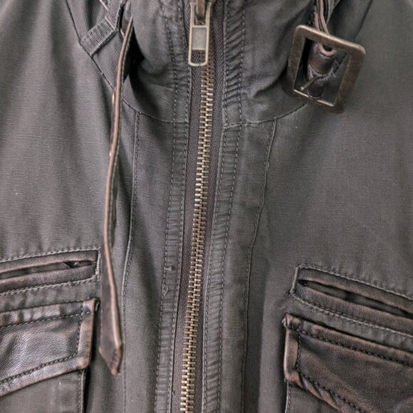 Guess khaki jacket, youth size 16/18 - Picture 2 of 5